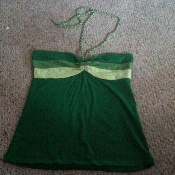 Green tank top