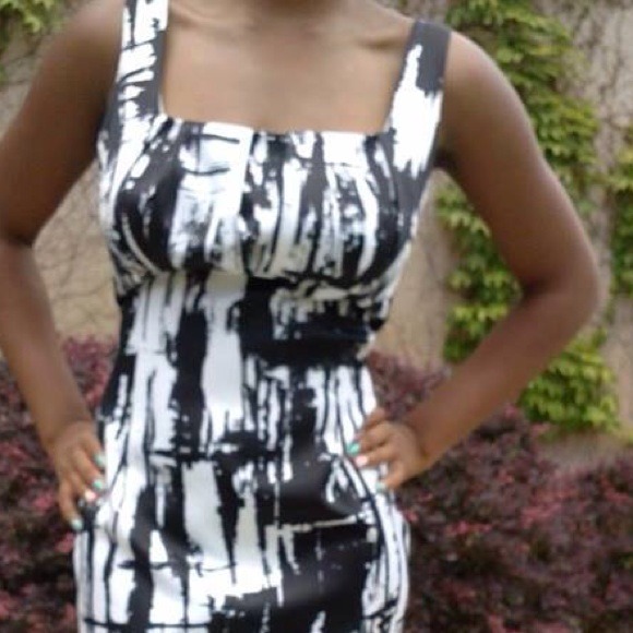 Black and white dress