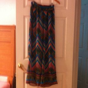 Colorful sheer pants with shorts lining