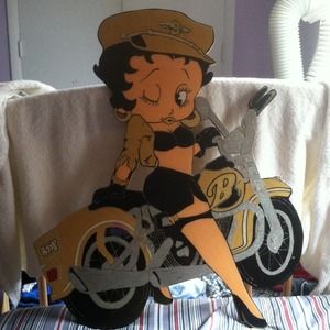 Betty Boop Wood Carving