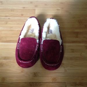 Maroon Ugg Moccasins