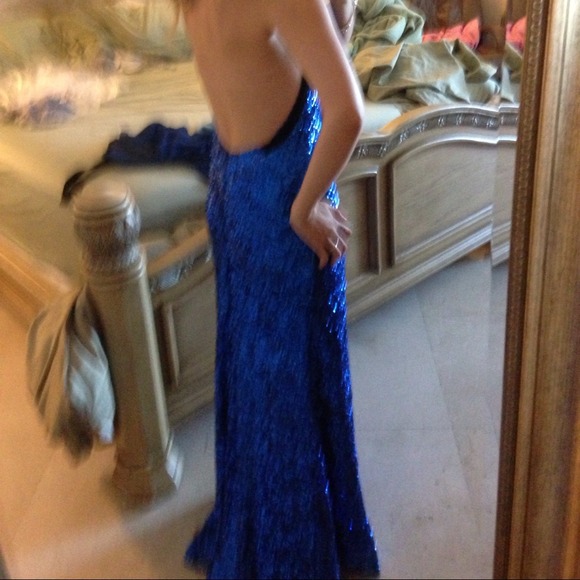 Royal blue sequin prom dress! - Picture 4 of 4