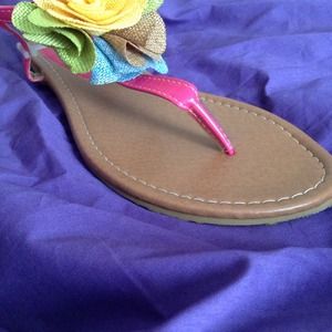 All new multi color sandals