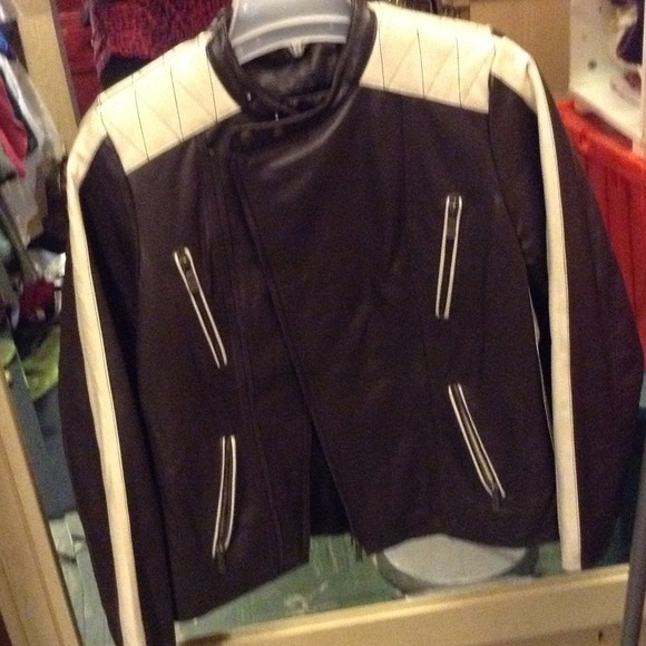 Mortocycle style leather jacket - Picture 1 of 3