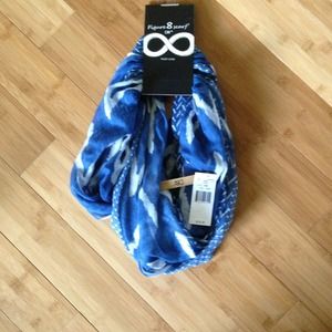 Blue fashion scarf