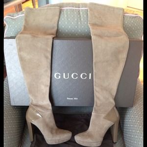 🚫SOLD ON EBAY🚫💯% Auth GUCCI over the knee Boots