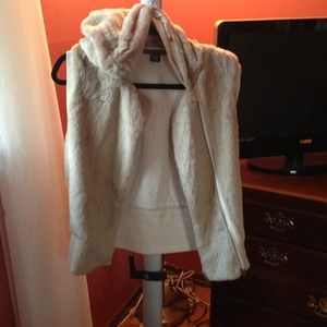 Armani exchange faux vest with hood