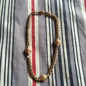 Gold ankle bracelet