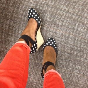 Polka dot wedges!