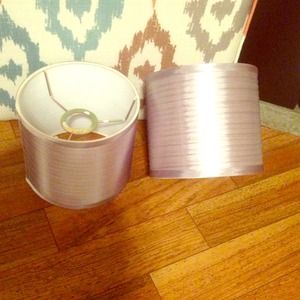 New silver lampshades