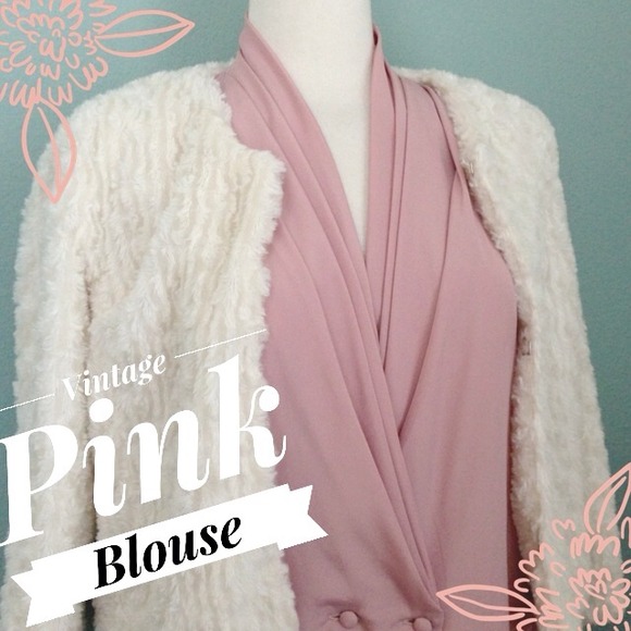 Alexandria Tops - *Host Pick!* SALE! Vintage Pleated Tuxedo Blouse