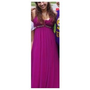 Magenta pink long formal dress!