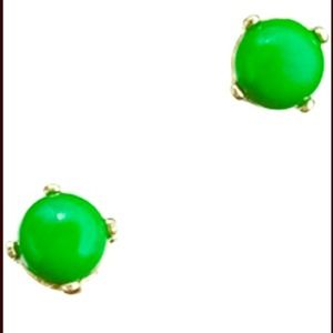 green bubble earrings