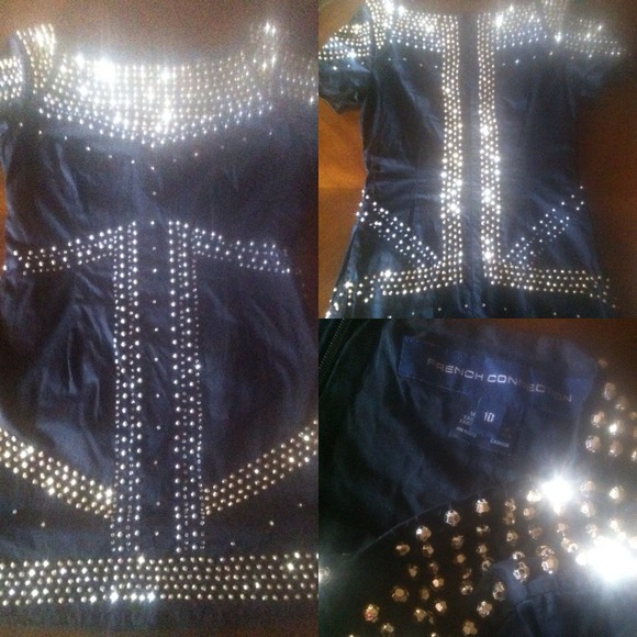 Gold/silver studded French Connection Dress!