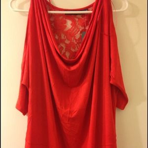 *Bundle for @froggie98604 NWT Lace back orange top