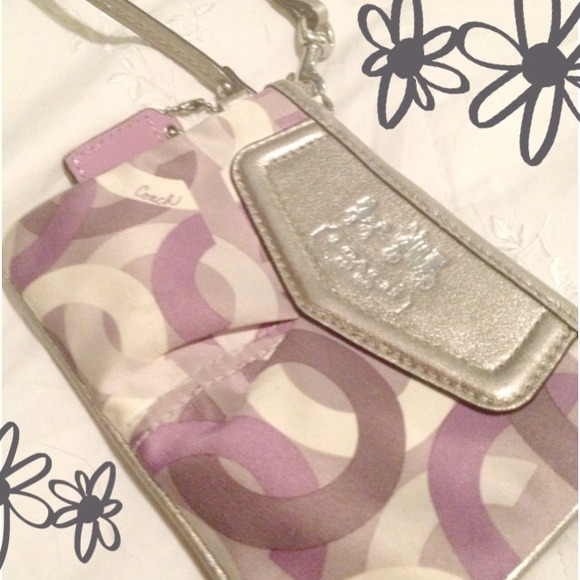 Coach Handbags - Purple Coach Wristlet