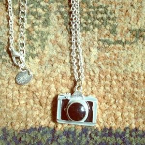 Camera necklace and cheetah bow ring