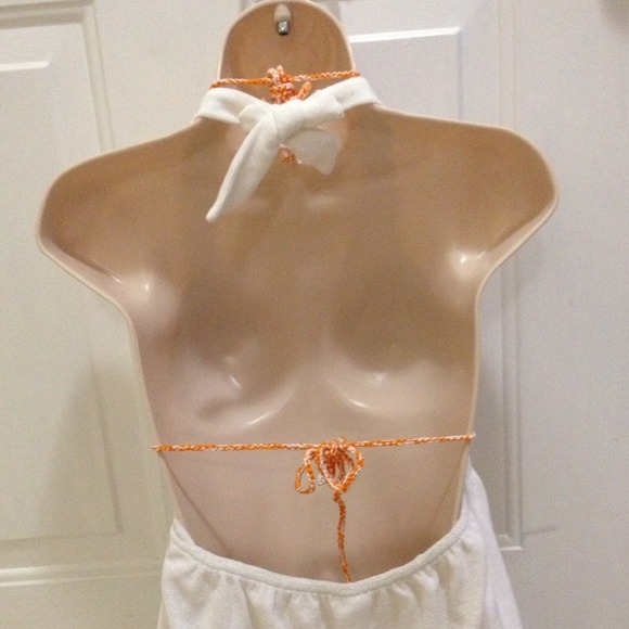 White swim suit cover up - Picture 3 of 4