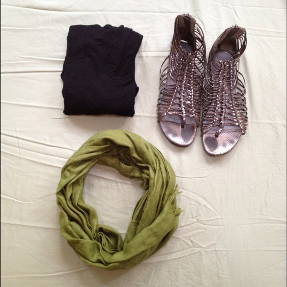 SOLD Olive green scarf