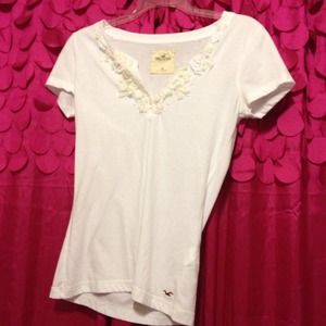 Hollister white short sleeved top