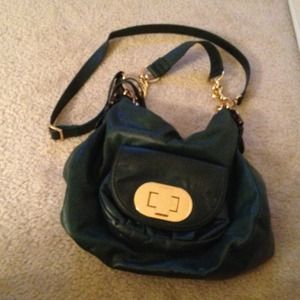 Teal green handbag
