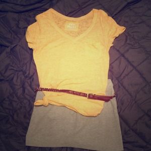 Adorable simple gray knit mini skirt