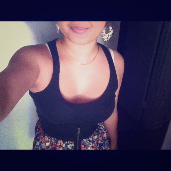 Victoria secret black and floral dress