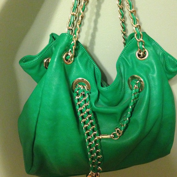 Green Izzy and Ali hobo purse