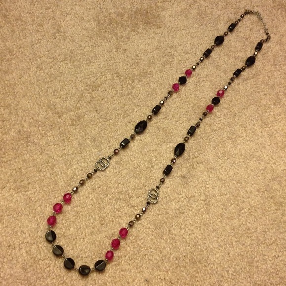 Lia Sophia "Raspberry Splash" Necklace