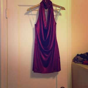 Marciano Purple Halter Dress