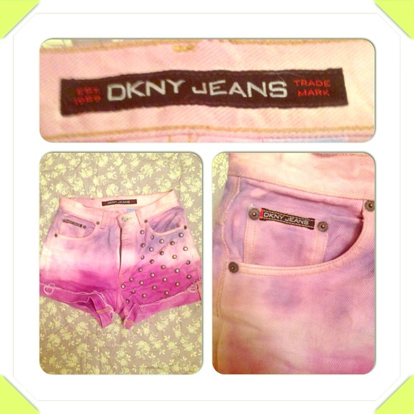 SOLDCustom DKNY Purple Ombré High Waisted Shorts