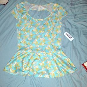 Flowery blouse from PacSun.