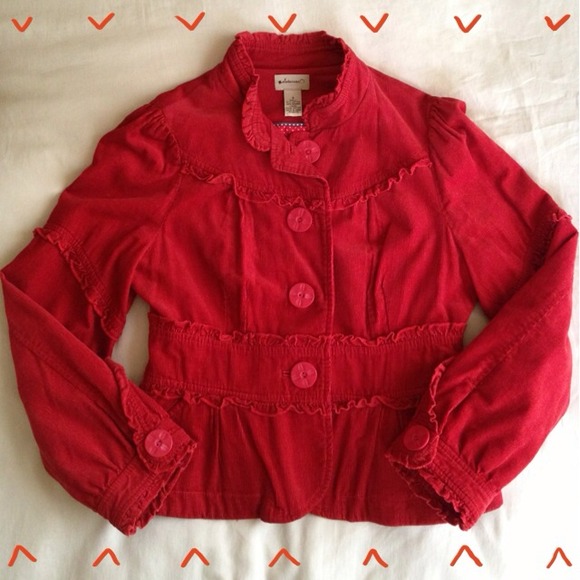 PRICE REDUCED! Anthropologie red jacket size 4.