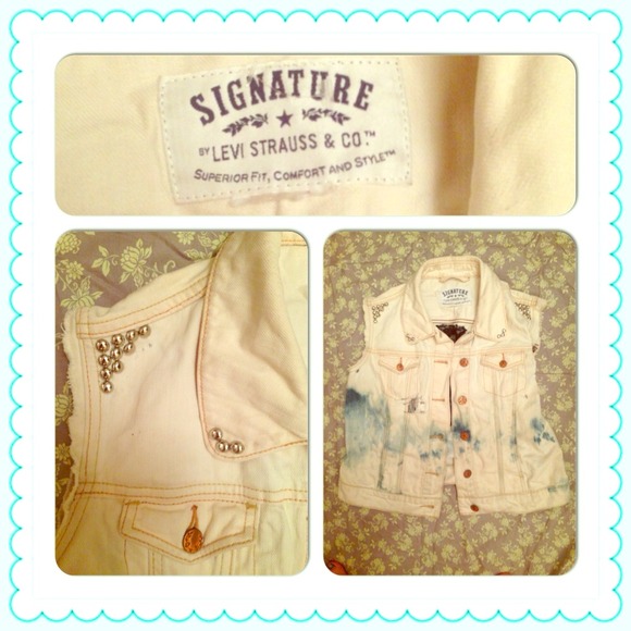 SOLDCustom destroyed and studded Levi's Denim Vest