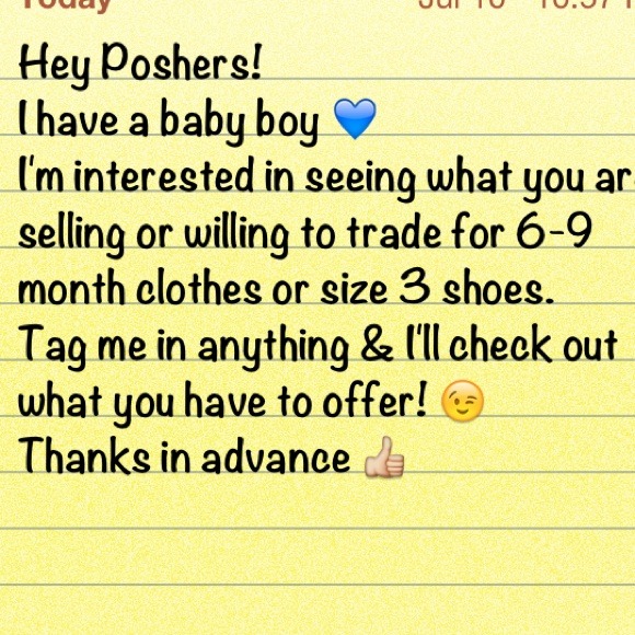 In need of baby clothes 3-9 months