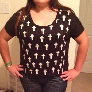 *top with crosses & open back