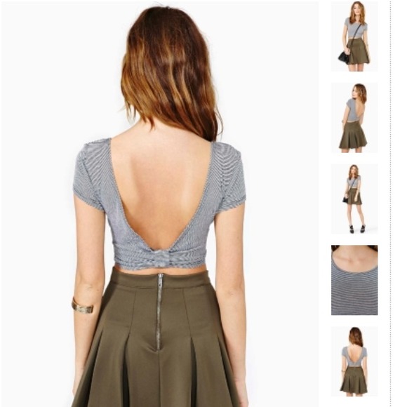 Sweet Stripe Crop Top - Picture 3 of 4