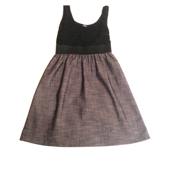 🚫🚫🚫SOLD//Grey and black poetry dress
