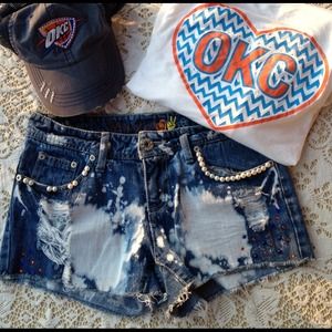 Thunder Up! Denim Shorts