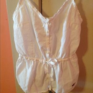 White Hollister Tank