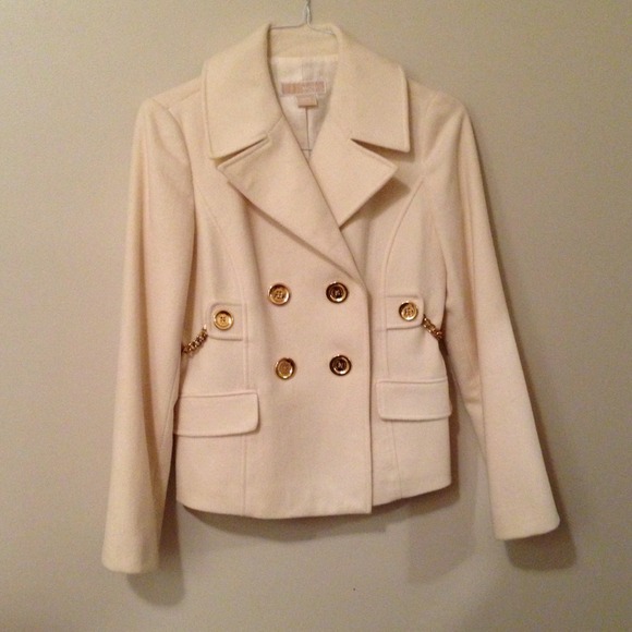 ON HOLD Michael Kors White & Gold Peacoat