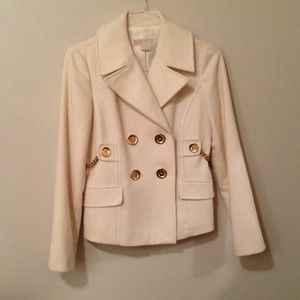 ON HOLD Michael Kors White & Gold Peacoat
