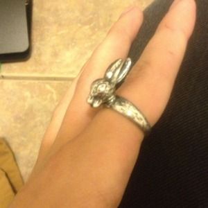 Silver animal ring