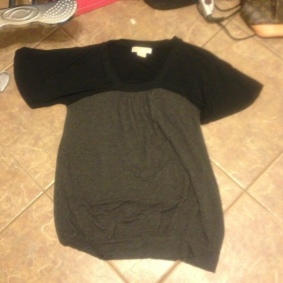 Black and grey Michael by Michael Kors top
