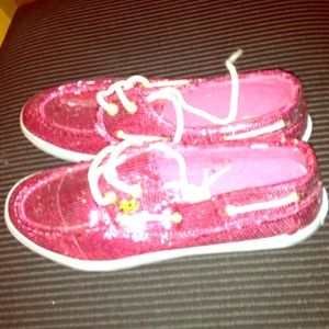 Sparkle pink shoes