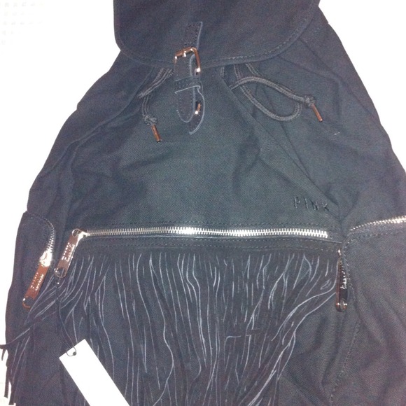 VS black fringe backpack.New with tag.No Trade