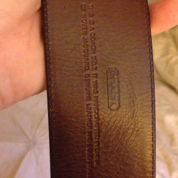 Authentic COACH belt pinks and burgundy size XL - Picture 3 of 5