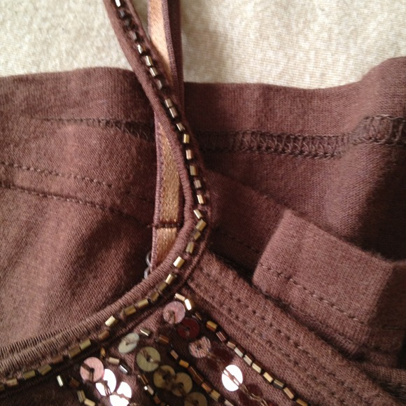 🚫SOLD🚫American Eagle Brown Sparkly Top! - Picture 3 of 4