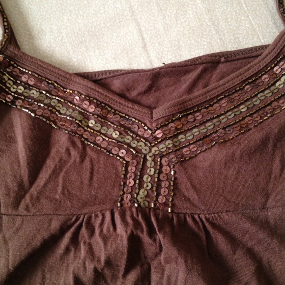 🚫SOLD🚫American Eagle Brown Sparkly Top! - Picture 4 of 4