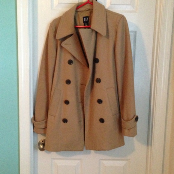 Camel peacoat